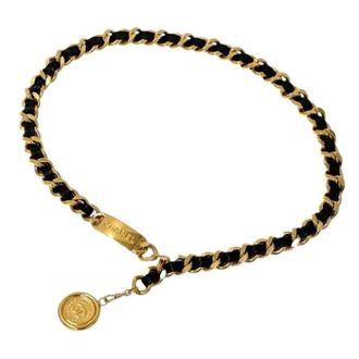 Chanel Pre-owned Cambon Chain belt - female - Chanel Vintage - Vintage Belts - Black - ONE SIZE - Pre-owned