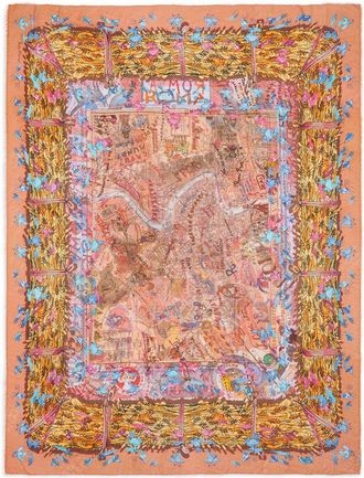 Faliero Sarti Womens New Roma Silk Blend Stole