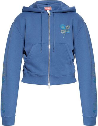 Kenzo Cardigan con stampa - Blu