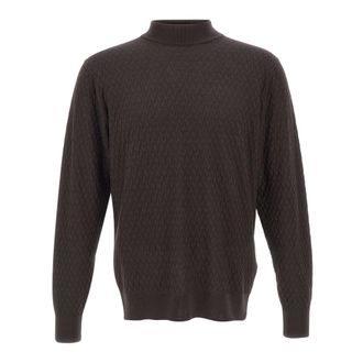 FILIPPO DE LAURENTIIS Truien & Vesten, Heren, Bruin, 5Xl, Wol, Trui met boothals