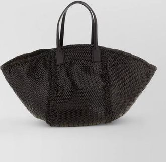 Dragon Diffusion vintage mesh tote maxi leather beach bag