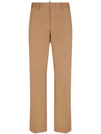 Dsquared2 tailored cotton trousers - men - Cotton/Spandex/Elastane - 50 - Neutrals