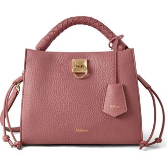 Mulberry Small Iris Leather Top Handle Bag in Pink Scrumpy at Nordstrom