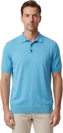 Lords of Harlech Mens Merino Silk Cashmere Polo in Teal at Nordstrom, Size Xx-Large