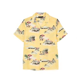 Cult of Individuality CUBAN SHORT SLEEVE WOVEN SHIRT