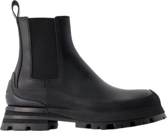 Alexander McQueen Chunky Sole Chelsea Boots Wander Enkel - Heren - Chelseaboots - Zwart - 39 EU - Leer - Schoenen
