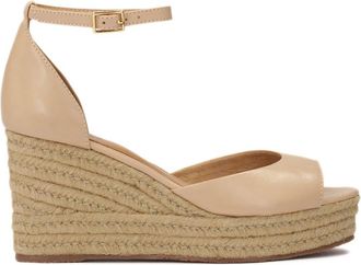Kazar Sandalen met anker versierd met touw - Dames - Sleehakken - Beige - 40 EU - Leer - Schoenen