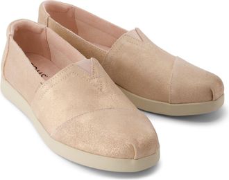 Toms Alpargata Plus Leer Dames Pale Rose Espadrilles