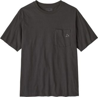 Patagonia Fitz Roy Massif Pocket Tee T-Shirt f&uuml;r Herren | grau