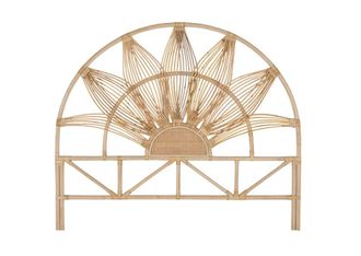 Giner&Colomer Cabecero de rat&aacute;n natural 165 cm estilo boho