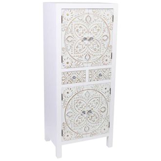 Wanderlust Deco Armario de madera 2 cajones 4 puertas