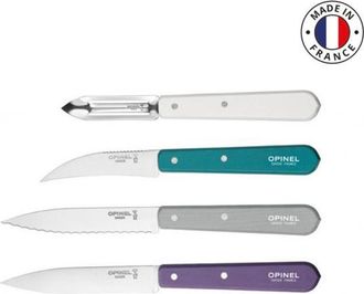 Opinel Opinel Estuche Esenciales Art D&eacute;co 4 Cuchillos De Colores