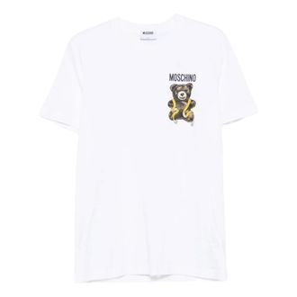 Moschino Camiseta de cuello redondo - Tops - Hombre - Blanco - XL