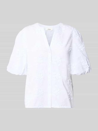s.Oliver Red Label Regular Fit Bluse aus reiner Baumwolle in Weiss, Gr&ouml;&szlig;e 34