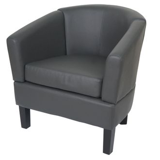 Hhg Hhg - Sill&oacute;n De Sal&oacute;n 864, Sill&oacute;n Club Sill&oacute;n De C&oacute;ctel, Polipiel Certificada Mvg, Gris