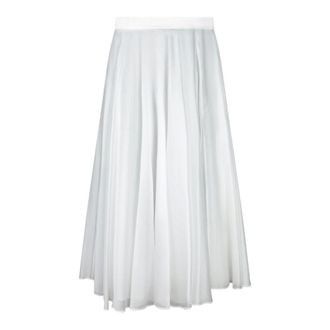 Blanca Vita Pleated Midi Skirt - female - Blanca Vita - Midi Skirts - White - 3XL - Skirts