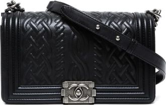 Chanel Borsa a spalla Boy media 2013-2014 - Nero