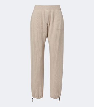 Brunello Cucinelli Wool, cashmere, and silk straight pants