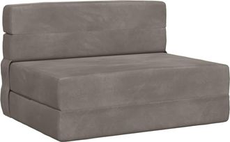 vidaXL Sof&aacute; Cama Plegable Gris Claro 70 X 72 X 60 Cm Tela Vidaxl