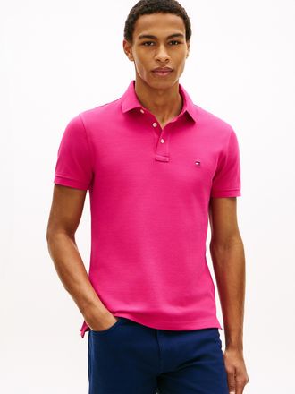 Tommy Hilfiger 1985 SLIM POLO Markenstickerei, aus Baumwoll-Piqu&eacute;