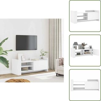 vidaXL Credenza in legno multistrato - vidaXL Mobile Porta TV Bianco 100x35x40 cm in Legno Multistrato - Mobile porta TV