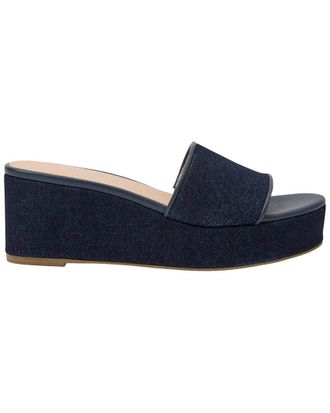 Jack Rogers Bay Mid-Wedge Denim Sandal