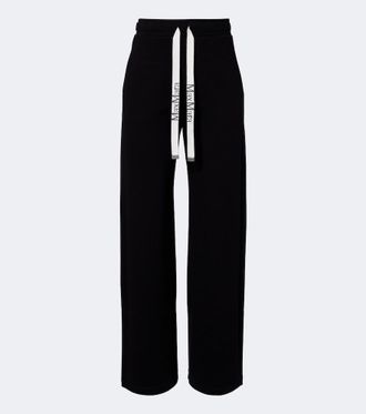 Max Mara Cotton-blend wide-leg pants