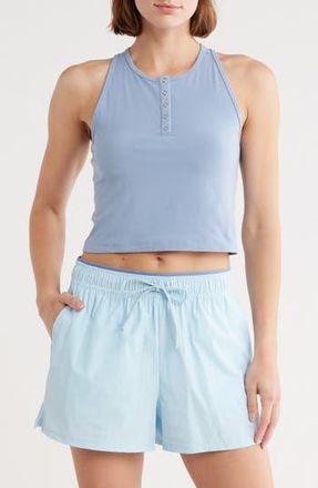 Yogalicious Heavenly Rib Adrienne Henley in Rain Washed at Nordstrom Rack, Size X-Large