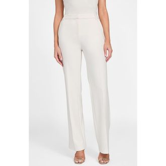 Marciano Lia High Waist Straight Leg Pants in Open at Nordstrom, Size 10 Us
