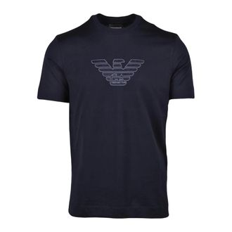 Emporio Armani tshirt - Heren - T-shirts - Blauw - XL - Katoen - Tops