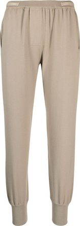 Tom Ford cashmere-blend track pants - women - Cashmere/Sheepskin/Polyester - M - Neutrals
