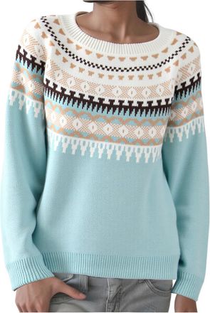 Generic Jumpers for Women UK Long Sleeves Icelandic Sweaters Soft Comfortable Nordic Cosy Warm Crew Neck Autumn Sweaters Pullover Tops Knitwear Knit Sweater K