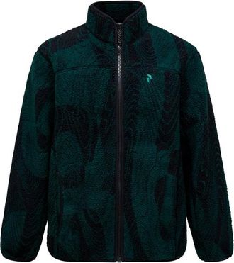 Peak Performance Graphic Pile Jacket Fleecejacke f&uuml;r Herren | schwarz