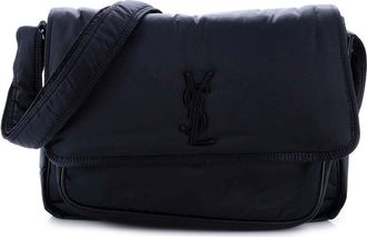 Saint Laurent Black Nylon Niki Messenger Bag (Authentic Pre-Loved)