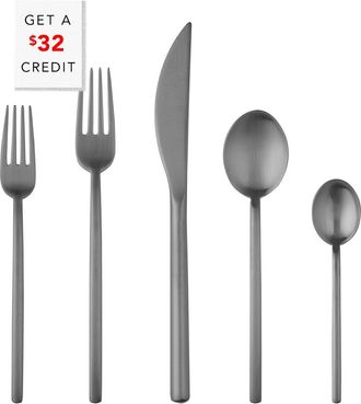 Mepra Due Nero Oro 5Pc Place Setting With $32 Credit
