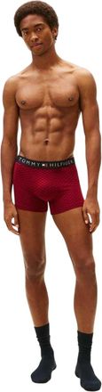 Tommy Hilfiger Set boxershorts met dambordpatroon voor heren (Rood, Marine)