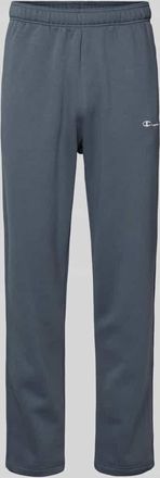 Champion Straight Fit Sweatpants mit Label-Stitching in Anthrazit, Größe XXL