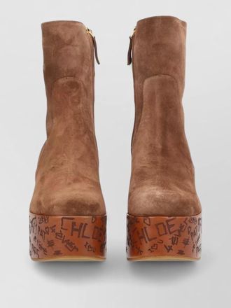 Chlo&eacute; leather knee-high boots