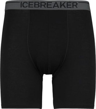 Icebreaker Anatomica Long Boxers Merinounterwäsche für Herren | schwarz
