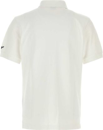 Kenzo Mens White Piquet Polo Shirt Offwhite Exterior: Cotton T-shirts And Polos