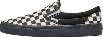 On Running Vans Classic Slip-On Checkerboard Black White Black Midsole VN000D5PYB2