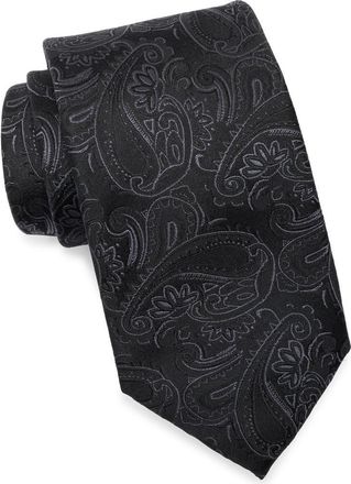 Bonobos Tonal Paisley Silk Tie in Black at Nordstrom Rack
