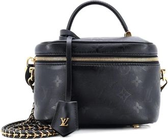 Louis Vuitton Vanity Handbag Monogram Ink Embossed Lambskin PM crossbody bag - Zwart