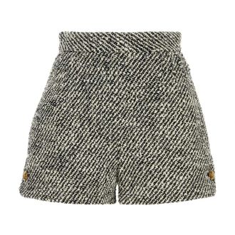 Versace Wool Boucl&eacute; Shorts - Dames - Korte broeken - Veelkleurig - Maat: S Wol