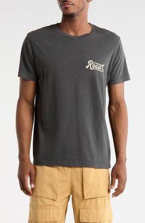 Rvca Pen Script Graphic T-Shirt in Pirate Black at Nordstrom Rack, Size Xx-Large