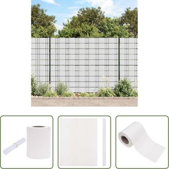 vidaXL Schermo privacy - Recinzione Frangivento da Giardino PVC 70x0,19 m Bianco