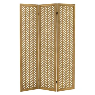 ML Design Ml-design Separador De Ambientes Plegable, Biombo Divisor Con 3 Paneles
