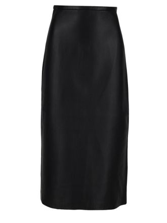 Co Midi Skirt In Smooth Lambskin Leather