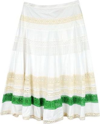 Tory Burch Lace Panelled Midi Skirt Size XXS