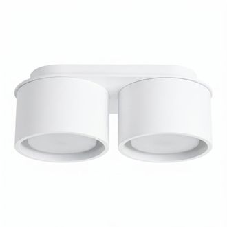 Sollux Lighting Plafone blanco aluminio alt. 8 cm